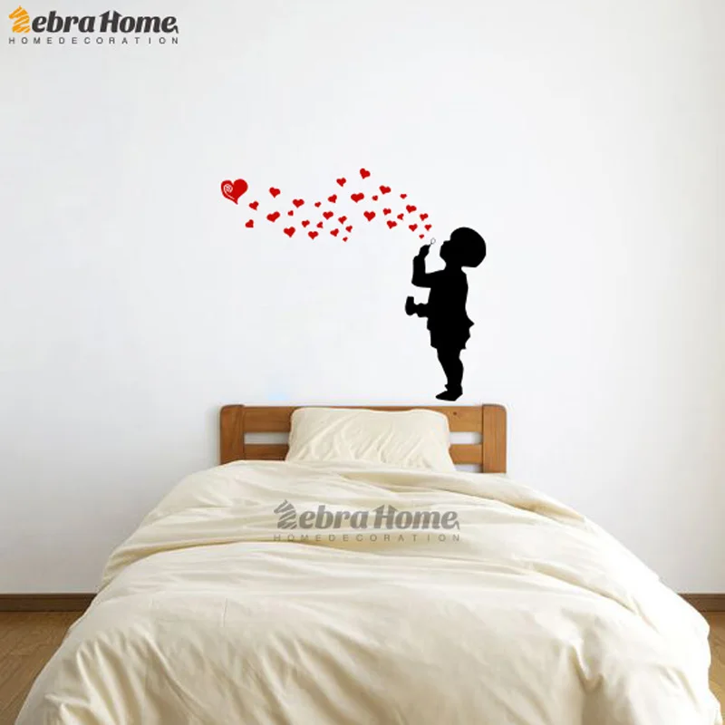Bricolage Garcons Amour Coeur Bulle Stickers Muraux Pour Bebe Chambre Art Vinyle Peintures Murales Papier Peint Pour Pepiniere Enfants Chambre Decor A La Maison 78x80cm Aliexpress