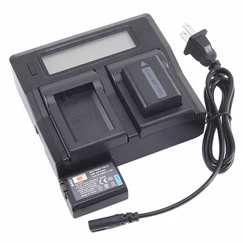 

DSTE US Plug LCD Dual Charger with 2x NP-FW50 np fw50 Battery for Sony Alpha 6500 ILCE-6500 A6000 A6300 RX10 A7 A7S2 a6400 a6100