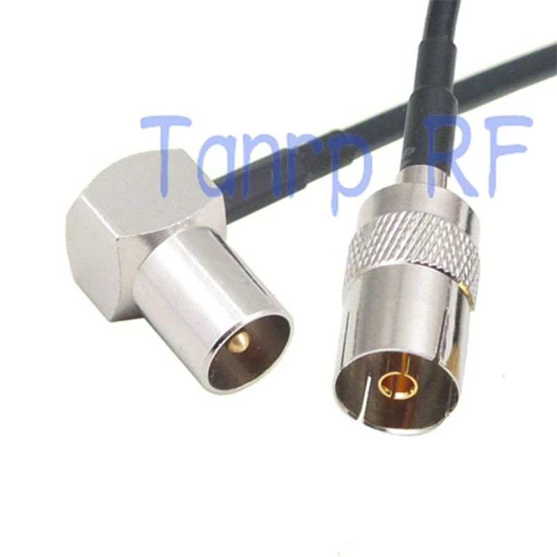 50CM Pigtail coaxial jumper RG174 extension cable 20in TV male right