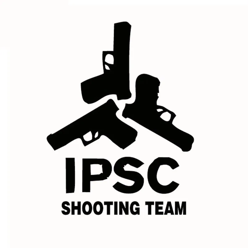19*25 см IPSC команда стрельбы крутые наклейки на окна автомобиля автомобиль