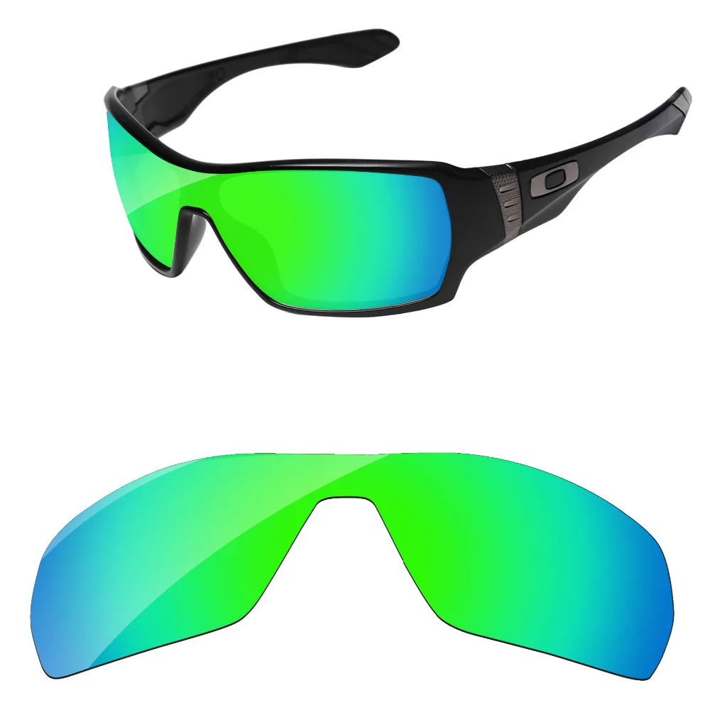 Emerald Green Mirror Polarized Replacement Lenses For Offshoot Sunglasses Frame 100 UVA & UVB