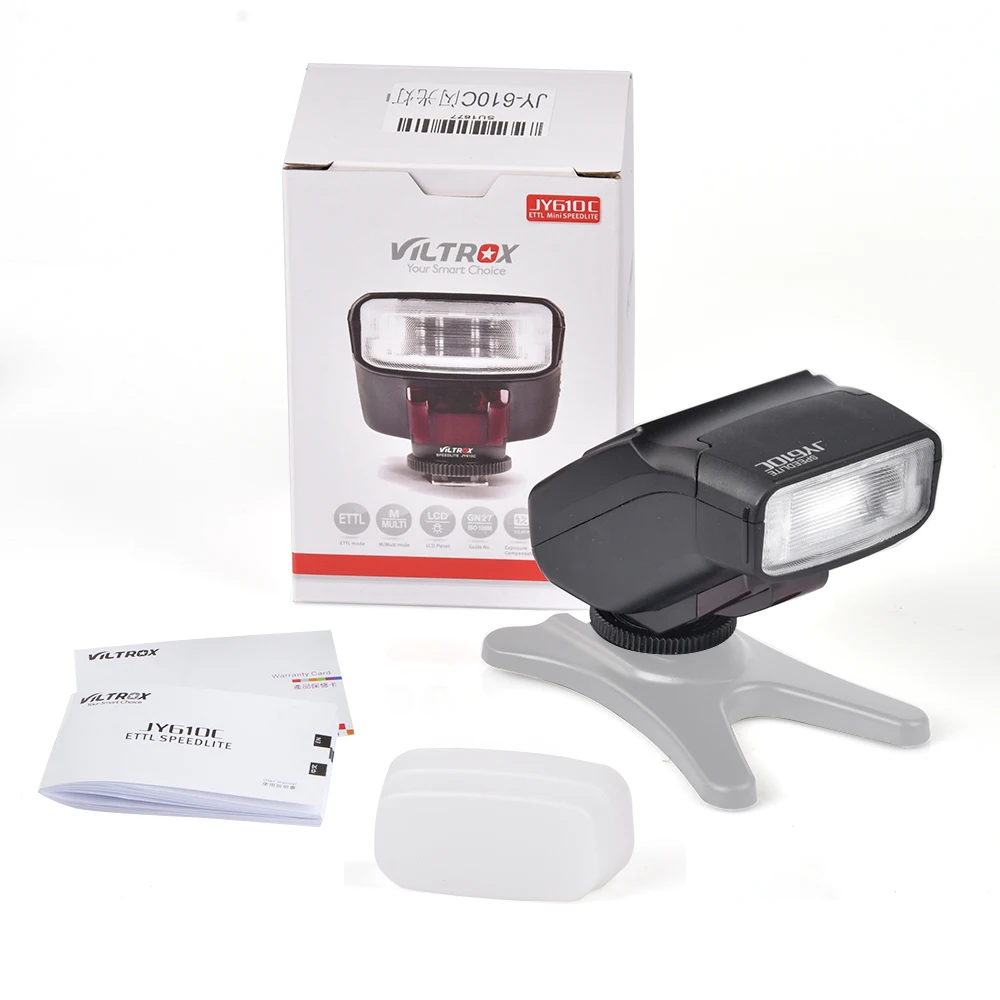 Viltrox JY 610C Mini 1 5in LCD E TTL On camera Slave Speedlite for Can Camera