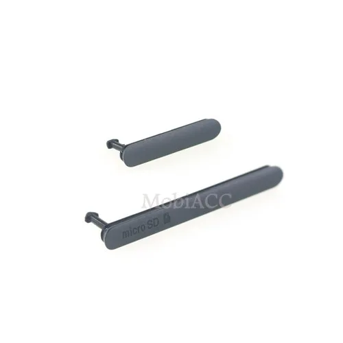 BLACK USB Charging Port Dust Plug Cover Flap For Sony Xperia Z3 Micro SD Card port SIM Card port Cover Cap D6603 D6653
