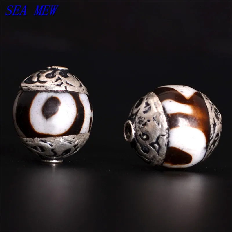 SEA MEW 1 шт 12 мм * 14 винтажные из металлического сплава античные серебряные глаза