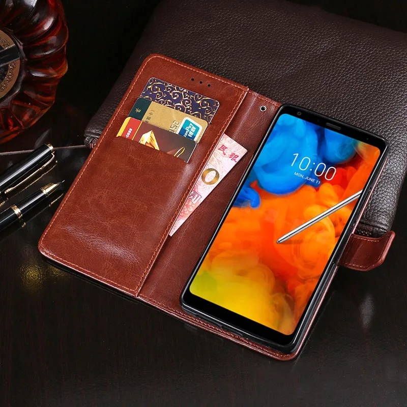 

For LG Q Stylus Case 6.2'' Business Style Flip Wallet Leather Phone Capa Cover for LG Q Stylus+ Case Q Stylus Plus Accessories