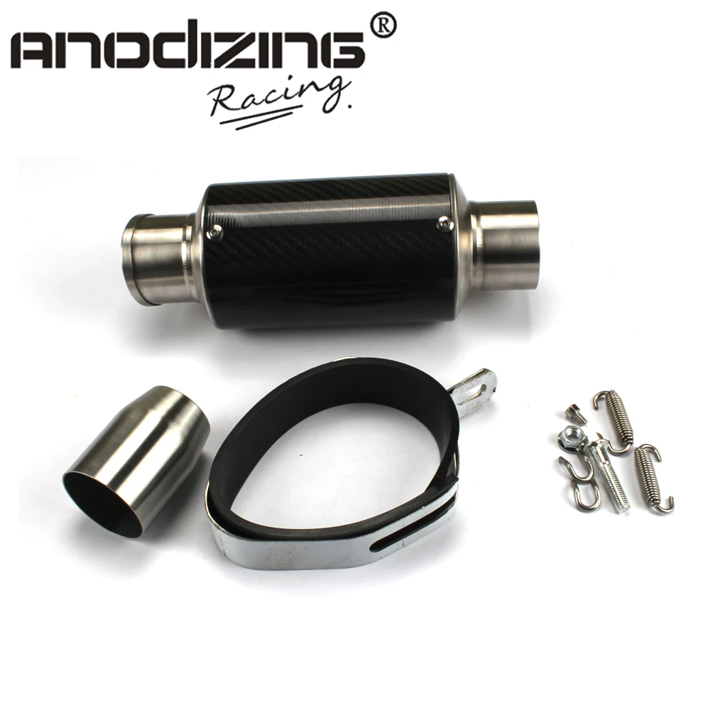 

E-MARK 51mm Standard-Mount GP Corsa Racing Slip-On Exhaust For HONDA CBR CB400 CF250 CBR600 CBR250 ER6R YZF600
