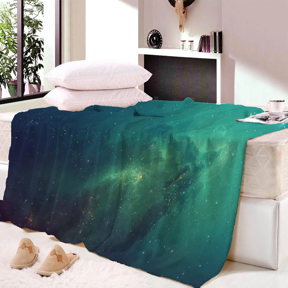 Зеленое Звездное одеяло дизайн супер мягкое и удобное бархатное плюшевое одеяло весна и осень кондиционер диван одеяло s