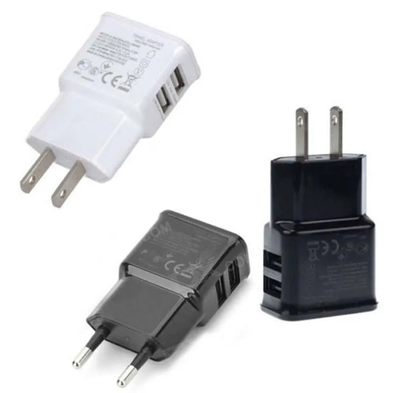 Banggood US/EU 5В 2.1A 1A состоящий из универсального адаптера на 2 USB Зарядное устройство