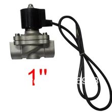1 ''DN25 порт под водой SS304 Электрический электромагнитный клапан из нержавеющей стали водонепроницаемый катушки музыкальный фонтан клапан, DC12V, 24 В, AC220V