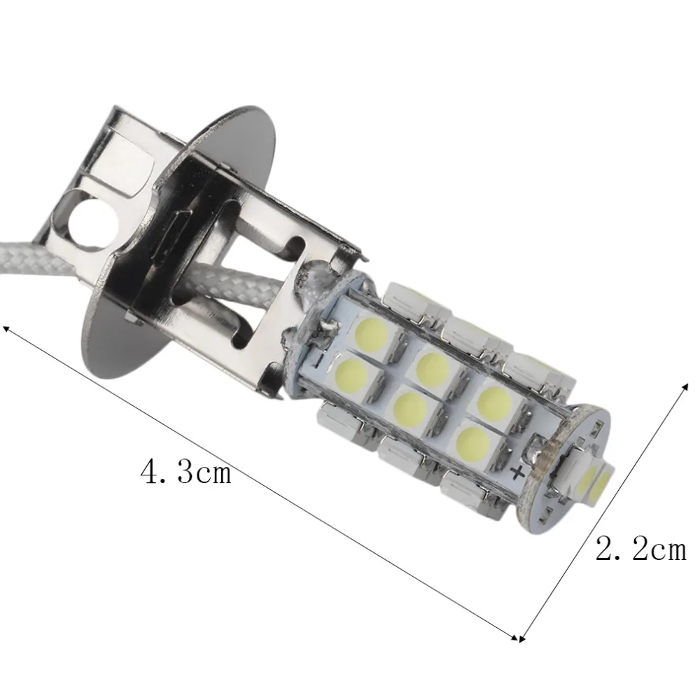 ICOCO чисто белый, из алюминиевого сплава 3528 SMD 26 светодиодный ксеноновый головной противотуманный светильник, головной светильник, лампа, светильник для дома 6000K 5W 2400LM