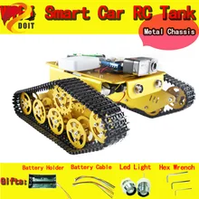 DOIT WiFi видео Робот Танк шасси автомобиля Дистанционное управление на Android/ios APP rc Танк T300 от NodeMCU ESP8266 комплект камеры RC DIY игрушка