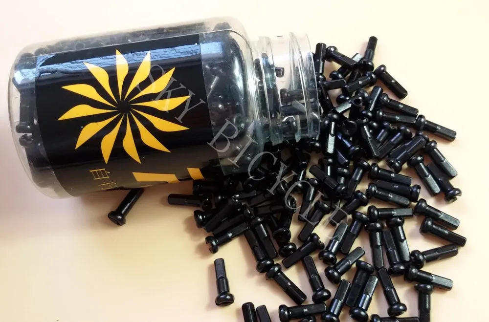 pillar pb14 brass black spoke nipples
