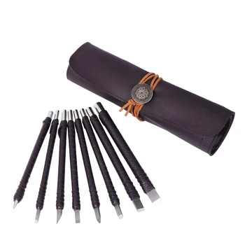

Tungsten Steel Set Rubber Seal Carved Stone Graver Engraved Knife Handmade Stone Graver Lettering 8PCS