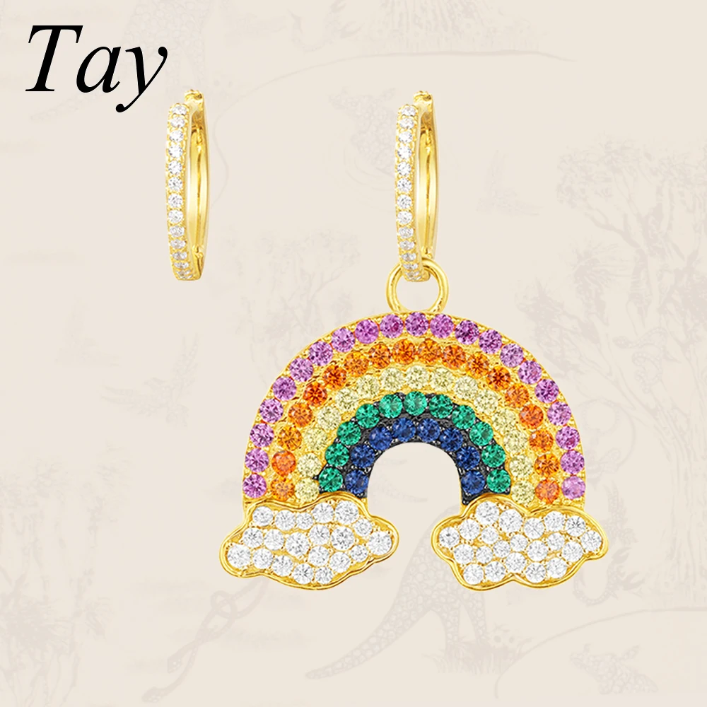 

Tay 925 sterling silver lovers ladies women engagement wedding gifts native american punk wristband fashion jewelry Earrings