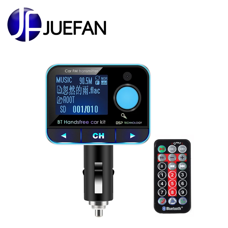 

car LCD FM Modulator Wireless Bluetooth fm transmitter handsfree car kit Car Battery Voltage Display usb Charger MP3 player