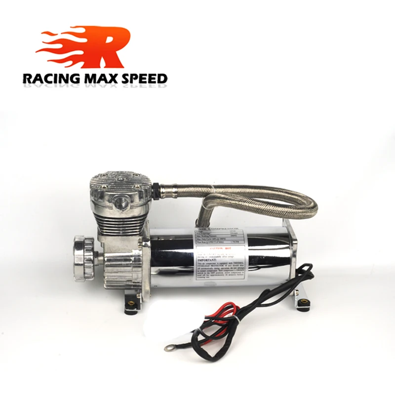 

Universal DC 12V 480c MAXPOWER 200 PSI OUTLET 3/8 or 1/4 car Air Suspension Compressor/ Pump