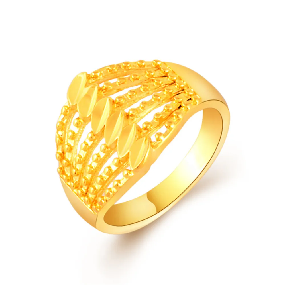 

High Quality Unquie Design Multilayer Big Rings for Women Gold Filled Finger Wedding Bands Engagement Inlay Jewelry Accessories