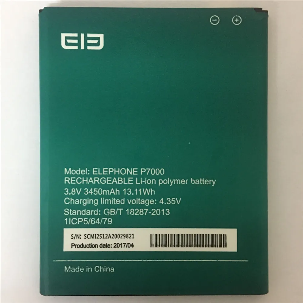 Аккумуляторы 100% Elephone P 7000 3450 мАч Сменный аккумулятор для P7000 мобильный телефон