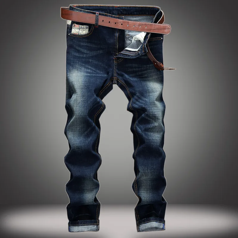 Compra Los hombres pantalones vaqueros elásticos online al