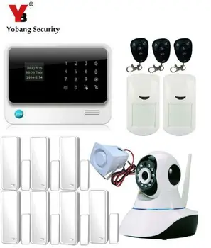 

Yobang Security wifi GSM Home Security Alarm System,GSM Alarm System Wth Wifi Function,Alarm System With IP Camera