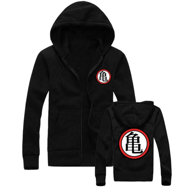Mens Hoodies Sweatshirts Dragon Ball Z Hoodie Black Jacket Men Clothes 