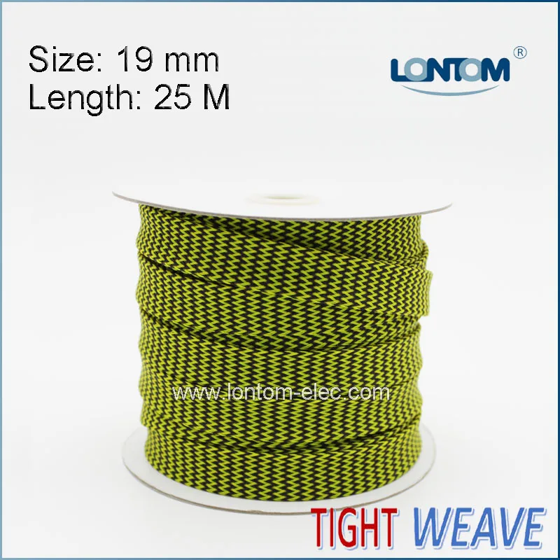 

Tightly Weave 19mm 25M length black and yellow for Extra Coverage and Protection
