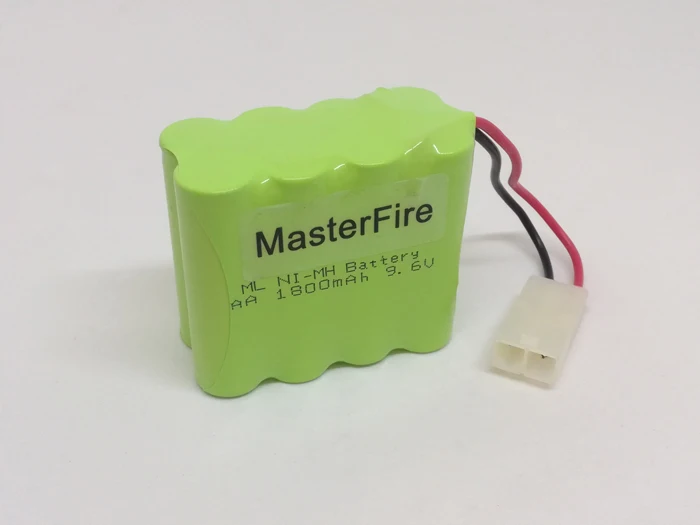 MasterFire новые 9,6 V AA 1800mAh Ni-MH аккумуляторные NiMH батареи с вилкой