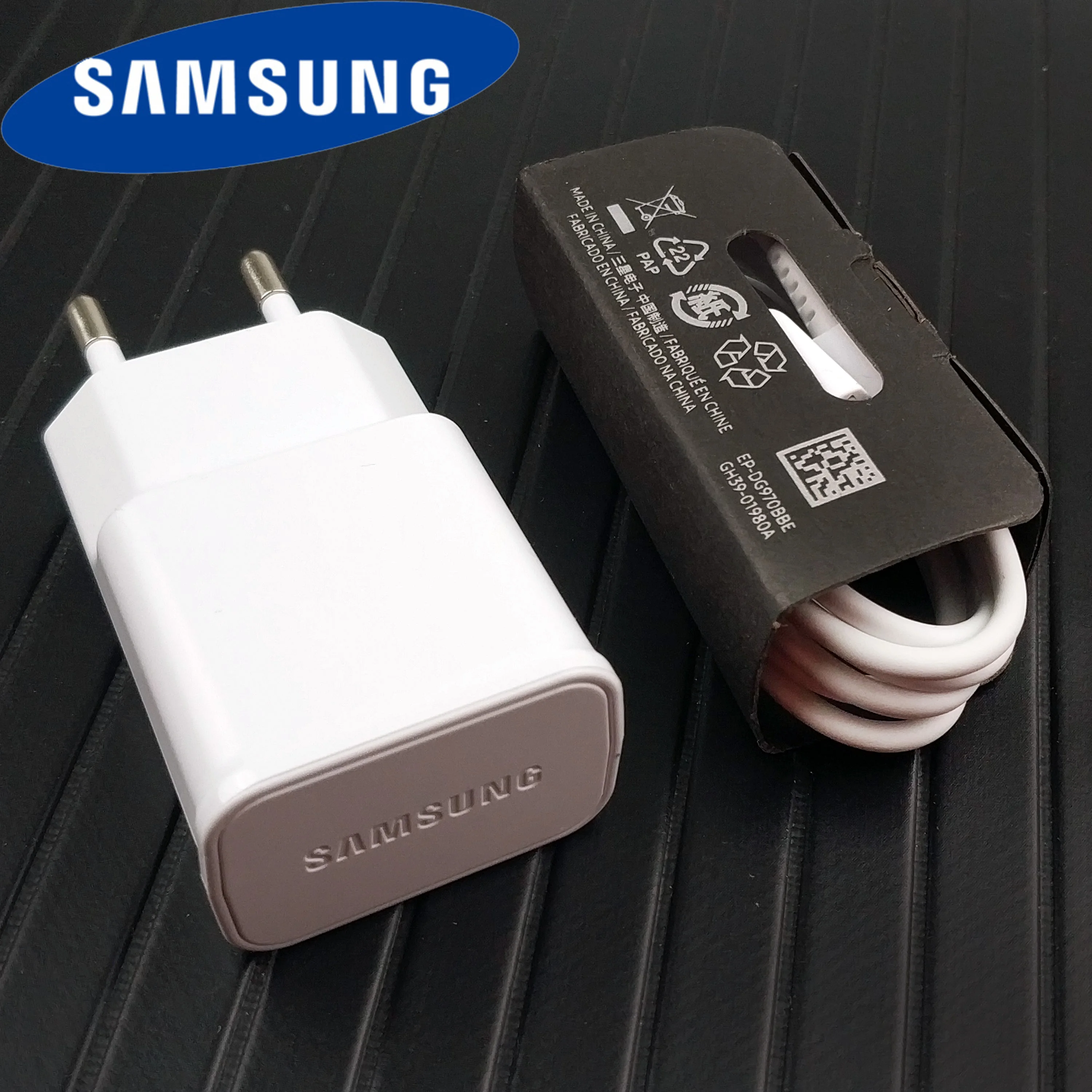 

Samsung galaxy S10 adative fast charging charger Original 9v 1.67a usb type-c cable eu wall charger for Galaxy S8 S9 Note 7 8 9