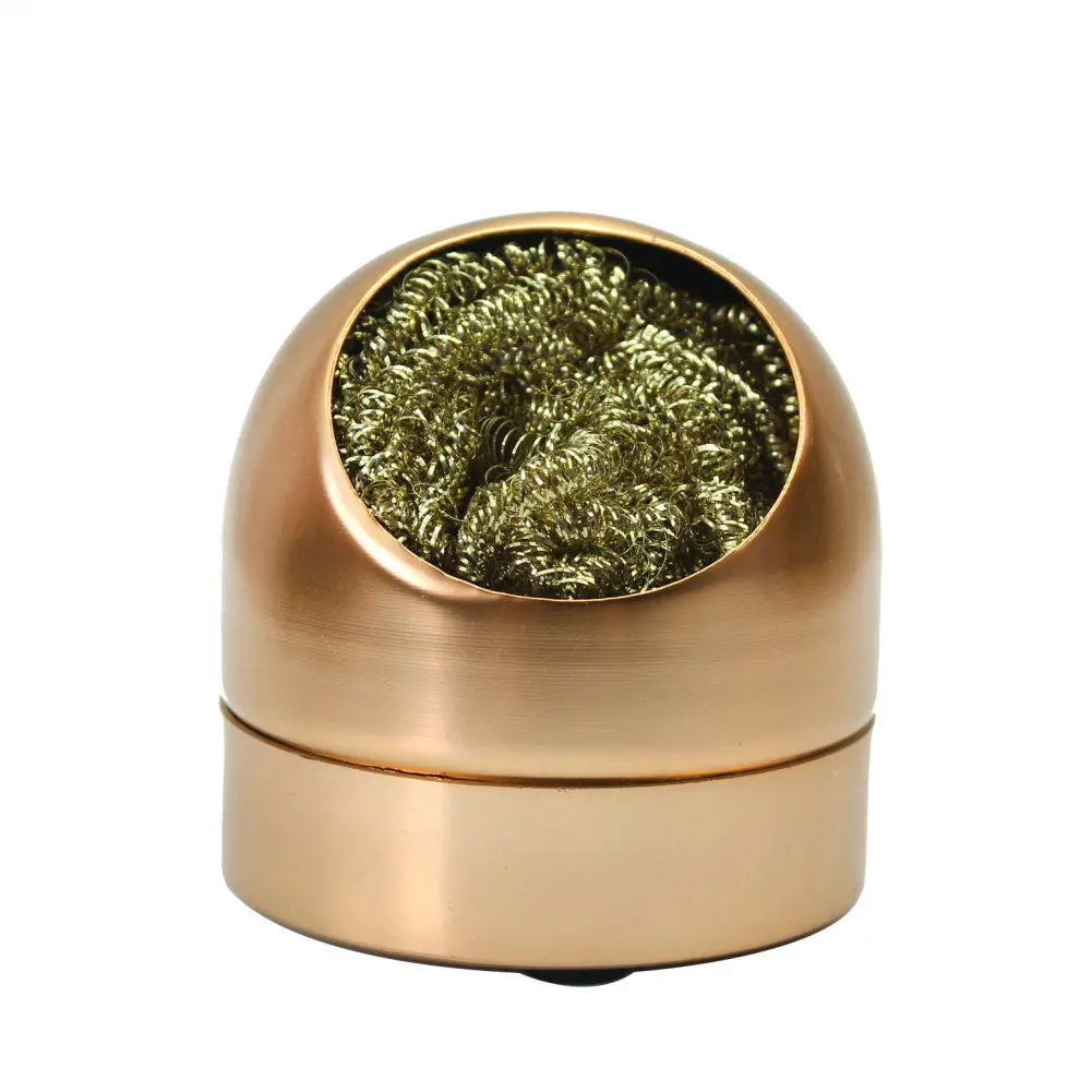 Professional Metal Shell Welding Soldering Solder Iron Tip Cleaner Tool Wire Sponge Golden Holder Durable | Дом и сад