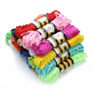

14Yards/lot 5mm Terylene Ribbon Ric Rac Zig Zag Trimming Ribbons Strings/Cords/Threads for Crafting Jewelry Making Findings