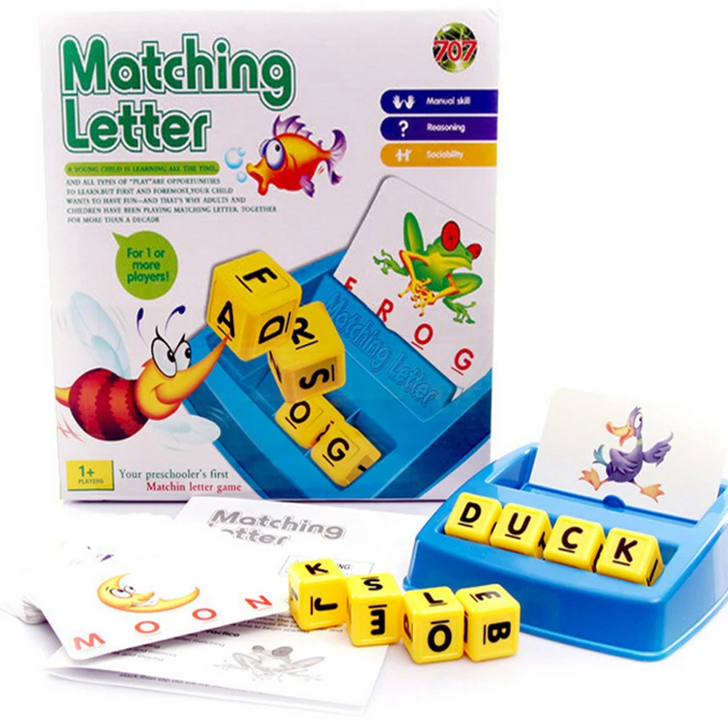 

English Spelling Alphabet matching Letter parent-kids interactive board game Early Learning Education Toys Kids