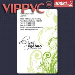 

a40081-2 Business card template for PVC Card 0.38mm