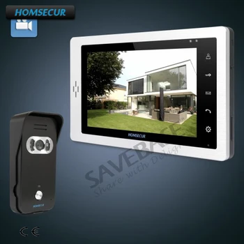 

HOMSECUR 7" Video Door Entry Phone Call System+Black Camera 1C1M for Apartment + 1Monitor + 1 Camera