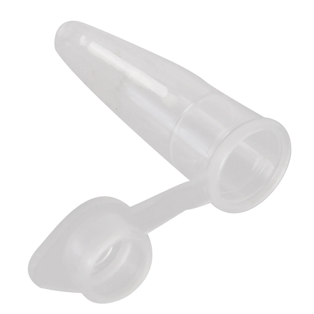 

5PACK 1000 Pcs 0.2ml Round Bottom Centrifuge Tubes w Attached Caps Clear White