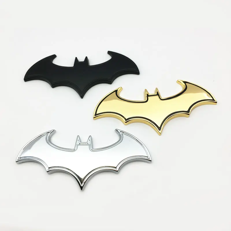 

ANTINIYA 3D Metal Car Styling Cool Bat Auto symbol Batman Badge Emblem decals motorcycle Styling decals Car Styling