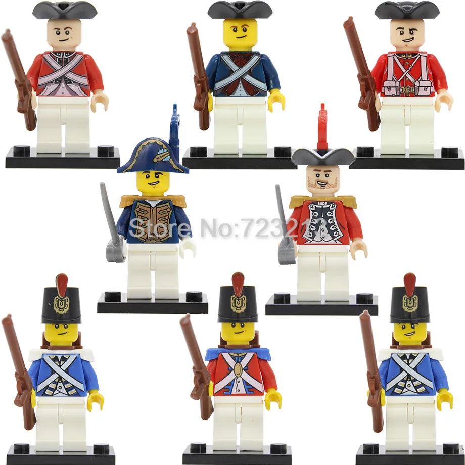 

Navy Loyal Single sale Imperial Guard Soldier Figure Caribbean Pirate Building Blocks Brick Educational toys