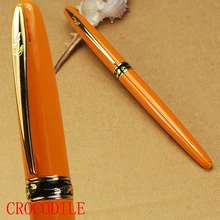 CROCODILE 215 Fine nib orange fountain pen cayman mouth free shipping