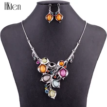 MS1504848 moda Juegos de joyería alta calidad Sets para las mujeres joyería multicolor cristal resina flor única del regalo del partido