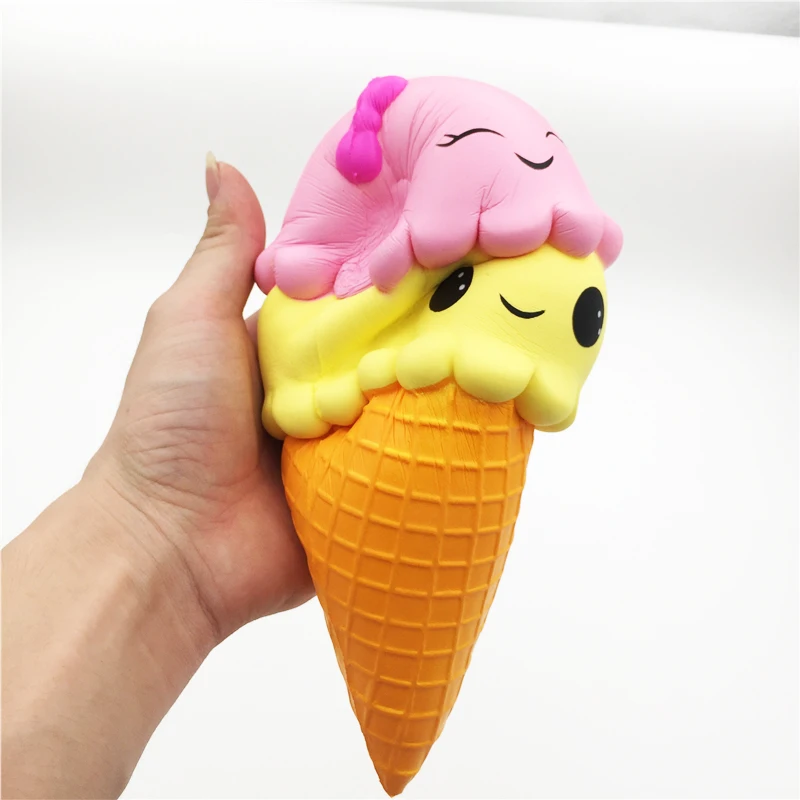 23 см мягкими мультфильм Мороженое Ароматические Kawaii оптовая продажа замедлить рост Jumbo Squeeze игрушки для детей подарки на день рождения