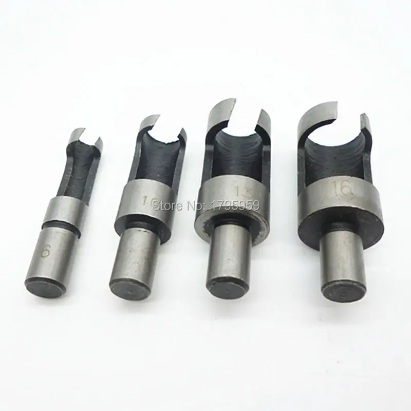 4pcs Carbon Steel Claw Type Wood Plug Hole Cutter Woodwork Cutting Drill Bit