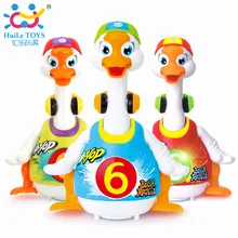 HUILE TOYS Электронные Игрушки Рассказать Историю Intelligent Хип Поп Танцы Читать Интерактивные Качели Гусь Музыкальные Образовательные Детские Игрушки Подарки