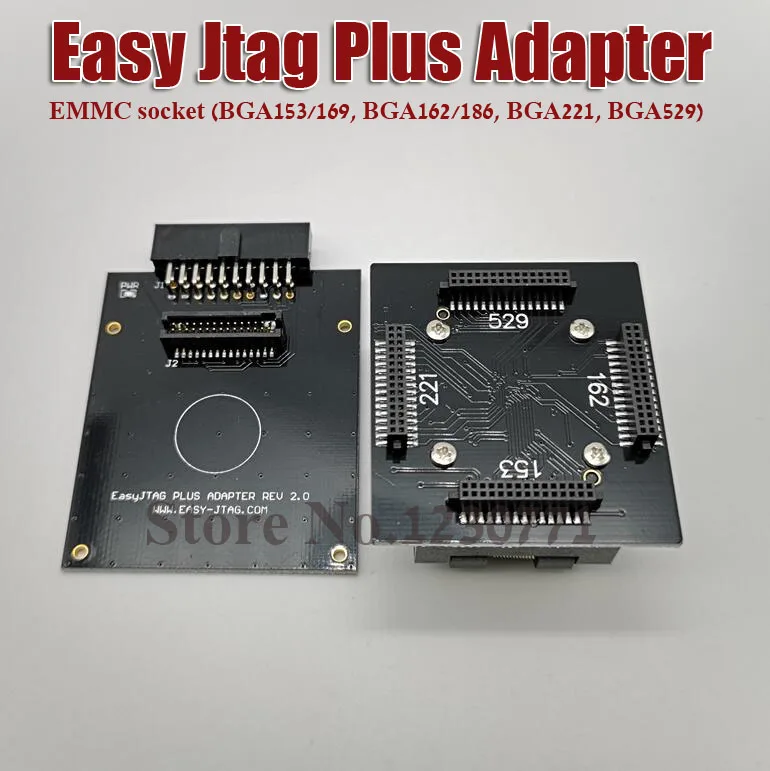 Легкий JTAG плюс коробка EMMC разъем(BGA153/169, BGA162/186, BGA221, BGA529