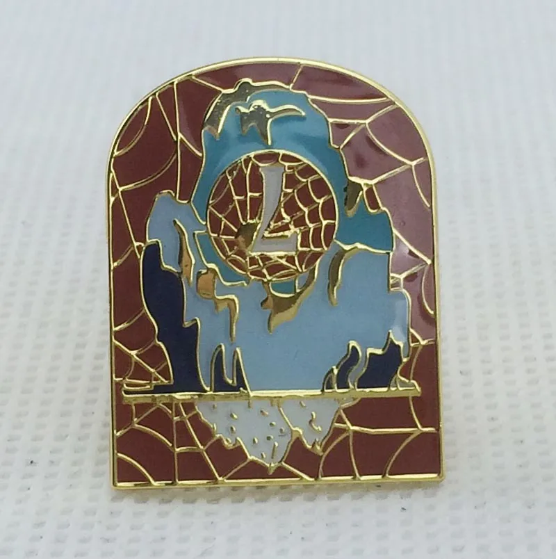 Metal Pins/Lapel Pin 25 x 19.2mm Iron with Fake Gold Plating &amp Epoxy Surface 1pcs Butterfly Button On Back Customized MOQ 50pcs | Дом и сад