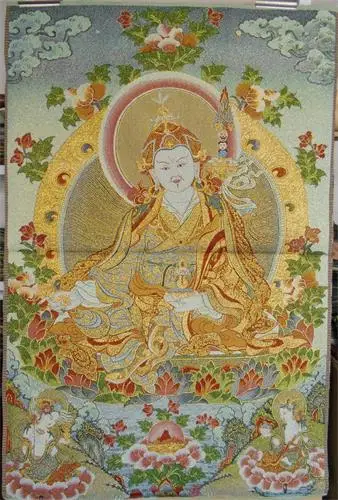 Взрыв Thangka Будда парча с шелковой вышивкой картина будды статуя