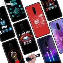 Iron Man Love You 3000 Black Soft Case for Oneplus 7 Pro 7 6T 6 Silicone TPU Phone Cases Cover Coque Shell