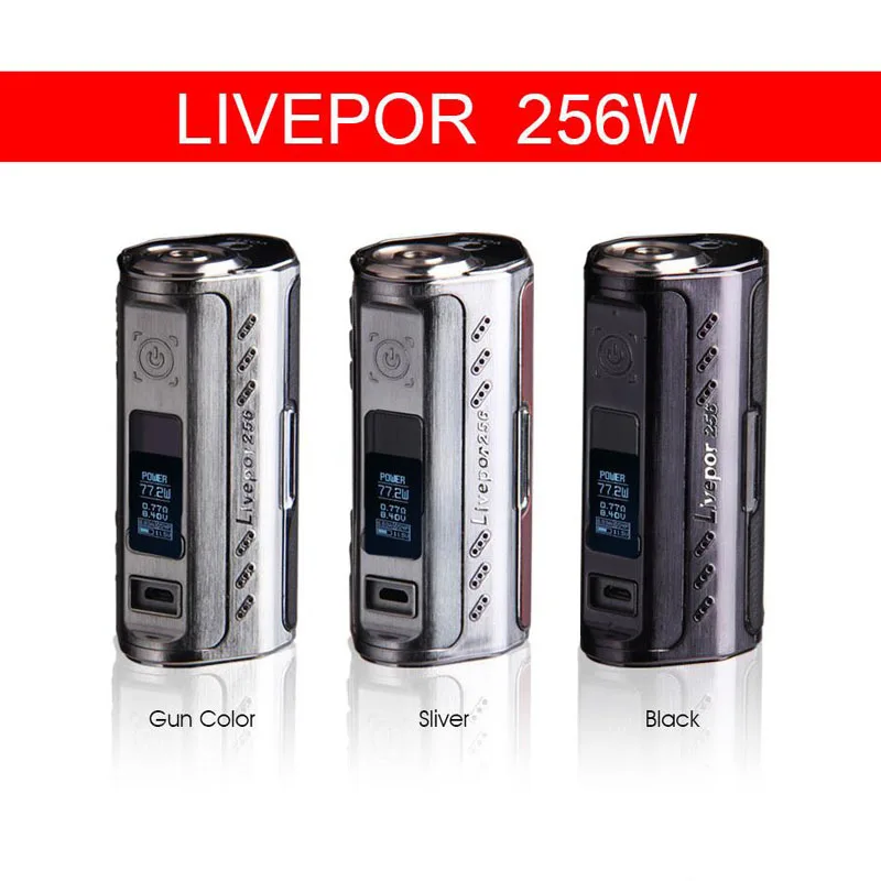 

Yosta Livepor 256 Box Mod Electronic Cigarette 256W vape mod Triple 18650 Batteries(not include)
