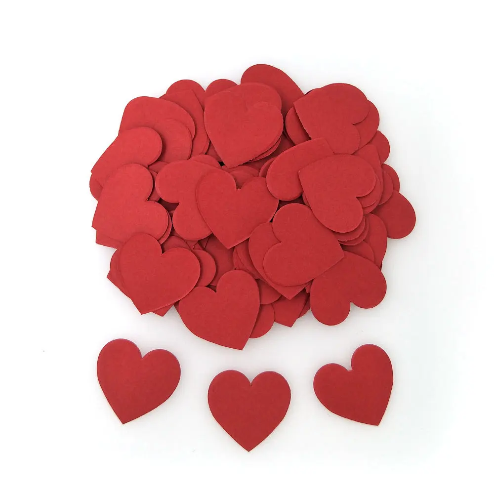 15 г, 3 см, блестящие бумажные конфетти в форме сердца, украшения для дня рождения, для девочек, вечерние, для дня рождения, для свадебной вечеринки - Цвет: 15g Red