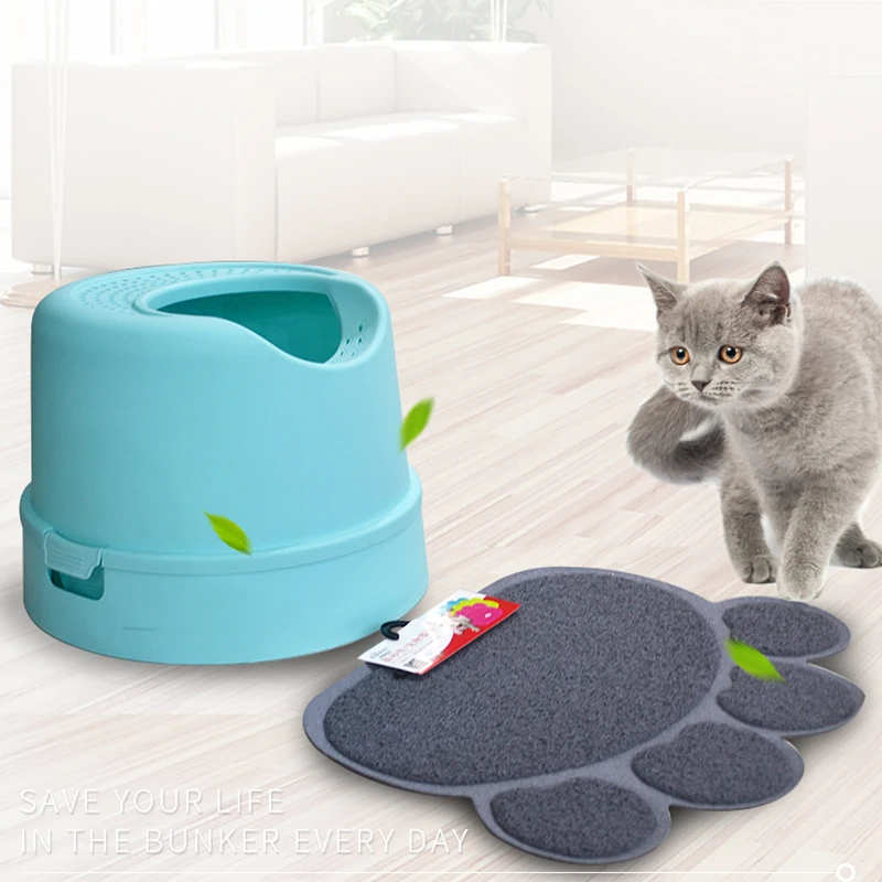 

6mm PVC Pet Dog Cat Feeding Mat Pad Cute Paw Pet Dish Bowl Food Water Feed Place Mat Puppy Blanket Easy Wipe Cleaning Table Mat