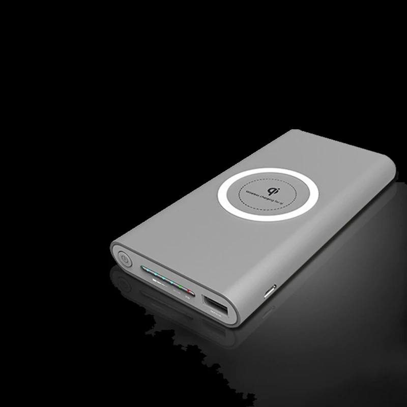 Универсальное беспроводное зарядное устройство QI 5 В/2 А портативное USB с цифровым