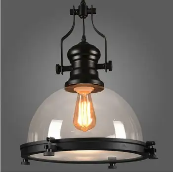 

Loft American Country Style Wrought Iron Creative Retro Restaurant Bar Pendant Light Balconies Industry Pendant Lamp